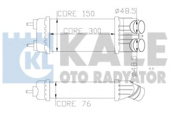 Интеркулер KALE OTO RADYATÖR 343700