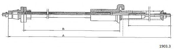 Тросик газа CABOR 1903.3