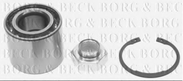 Комплект подшипника ступицы колеса BORG & BECK BWK1089