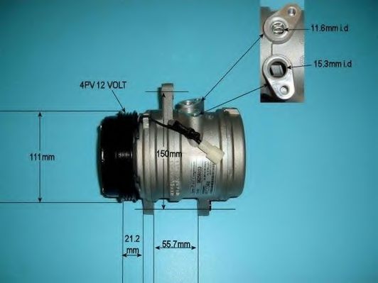 Компрессор, кондиционер AUTO AIR GLOUCESTER 14-1172
