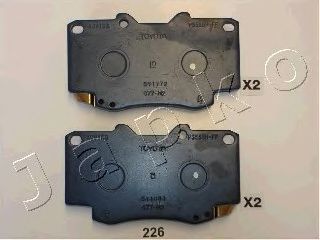 Комплект тормозных колодок, дисковый тормоз JAPKO 50226