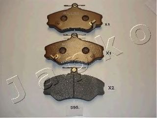 Комплект тормозных колодок, дисковый тормоз JAPKO 50595