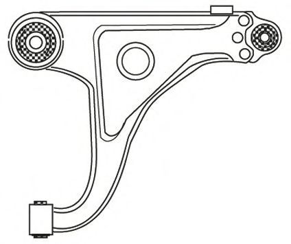 Рычаг независимой подвески колеса, подвеска колеса FRAP 2255