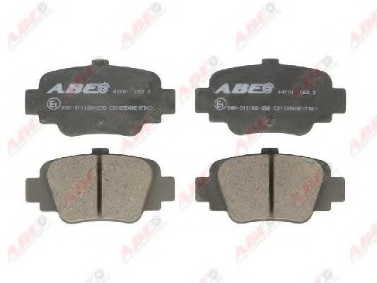 Комплект тормозных колодок, дисковый тормоз ABE C21035ABE