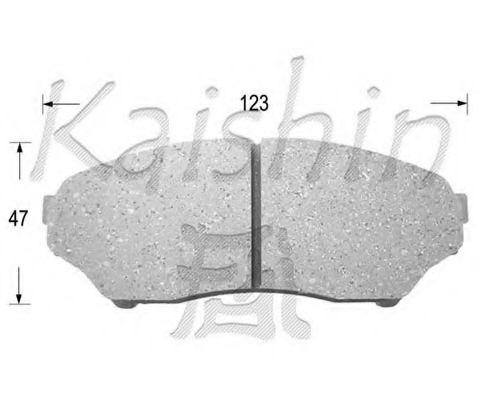 Комплект тормозных колодок, дисковый тормоз KAISHIN FK6089