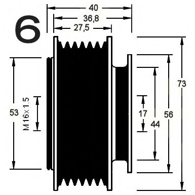Механизм свободного хода генератора RPK 0380575