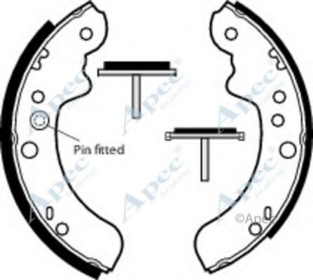 Тормозные колодки APEC braking SHU386