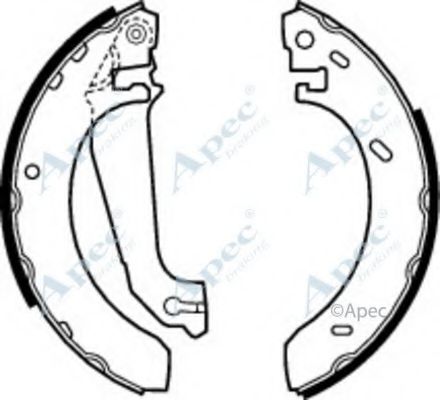 Тормозные колодки APEC braking SHU489