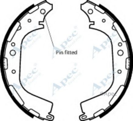 Тормозные колодки APEC braking SHU549