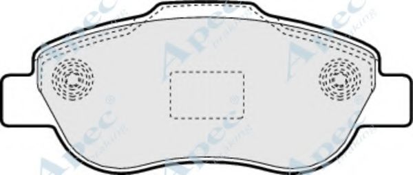 Комплект тормозных колодок, дисковый тормоз APEC braking PAD1413