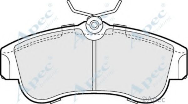 Комплект тормозных колодок, дисковый тормоз APEC braking PAD692