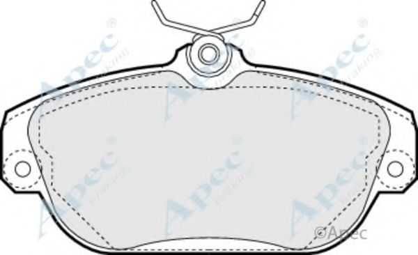 Комплект тормозных колодок, дисковый тормоз APEC braking PAD843