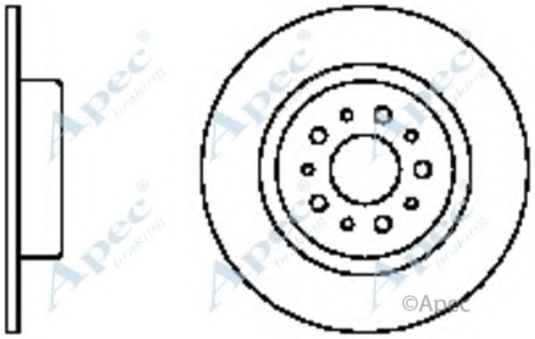 Тормозной диск APEC braking DSK2335