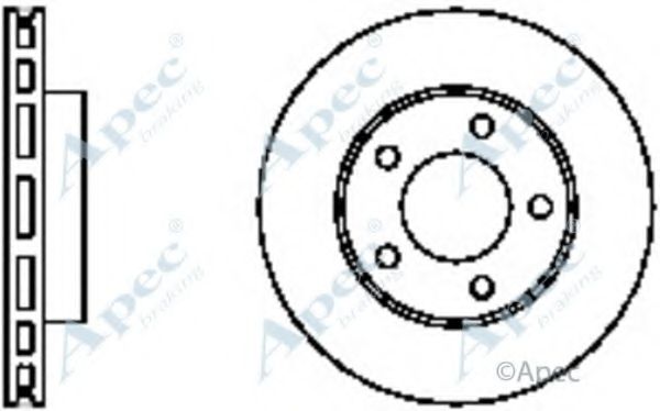 Тормозной диск APEC braking DSK756