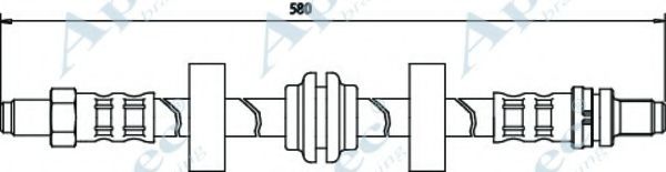 Тормозной шланг APEC braking HOS3213