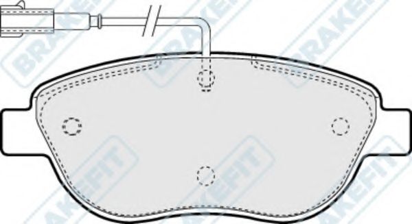 Комплект тормозных колодок, дисковый тормоз APEC braking PD3164