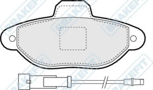 Комплект тормозных колодок, дисковый тормоз APEC braking PD3020