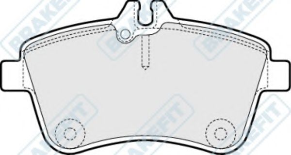 Комплект тормозных колодок, дисковый тормоз APEC braking PD3201