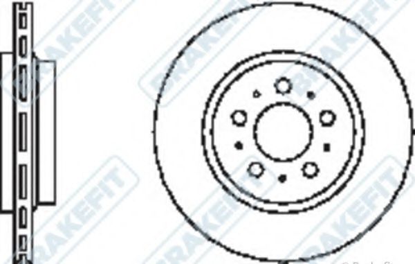 Тормозной диск APEC braking DK6131