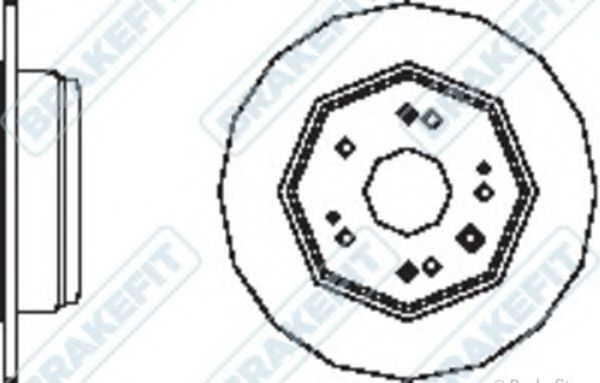 Тормозной диск APEC braking DK6218