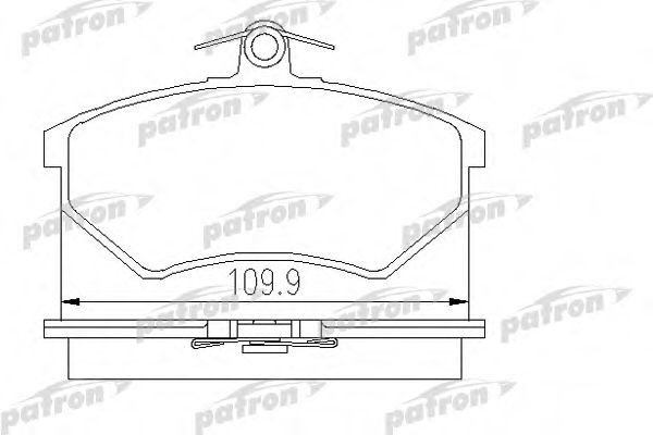 Комплект тормозных колодок, дисковый тормоз PATRON PBP774