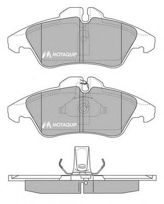 Комплект тормозных колодок, дисковый тормоз MOTAQUIP LVXL177