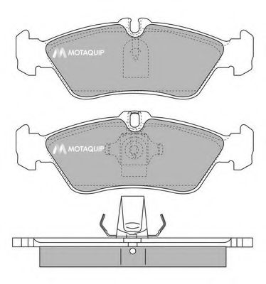 Комплект тормозных колодок, дисковый тормоз MOTAQUIP LVXL184