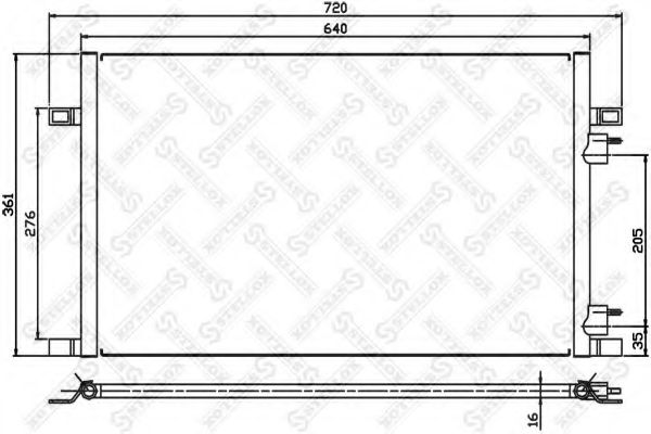 Конденсатор, кондиционер STELLOX 10-45065-SX