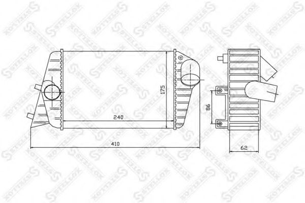 Интеркулер STELLOX 10-40128-SX