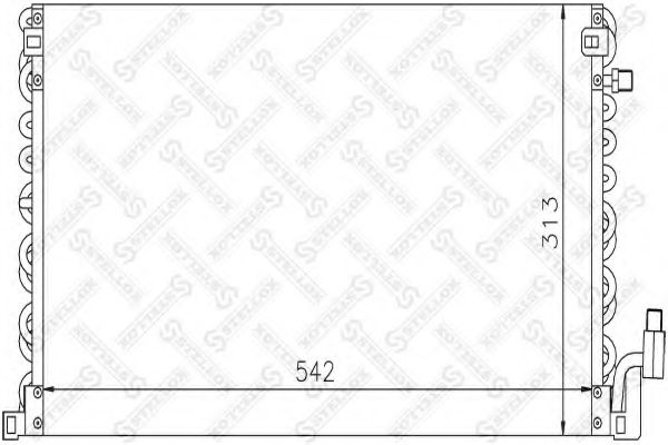 Конденсатор, кондиционер STELLOX 10-45589-SX