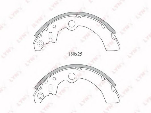 Комплект тормозных колодок LYNXauto BS-5101