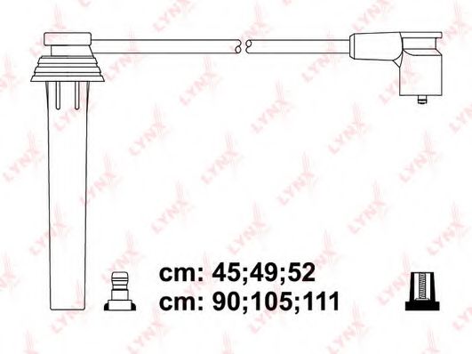 Комплект проводов зажигания LYNXauto SPC3024