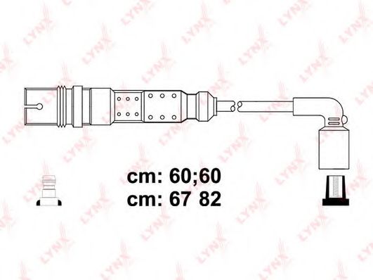 Комплект проводов зажигания LYNXauto SPC8034