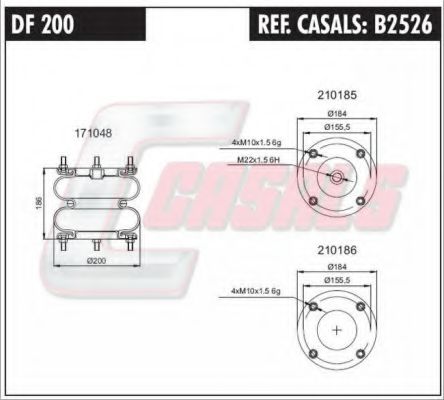 Кожух пневматической рессоры FA1 DF200