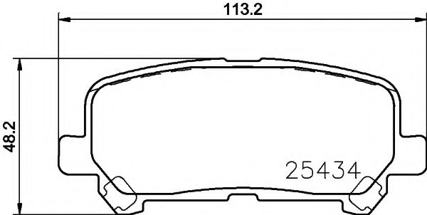 Комплект тормозных колодок, дисковый тормоз HELLA PAGID 8DB 355 020-601