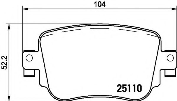 Комплект тормозных колодок, дисковый тормоз HELLA PAGID 8DB 355 021-291