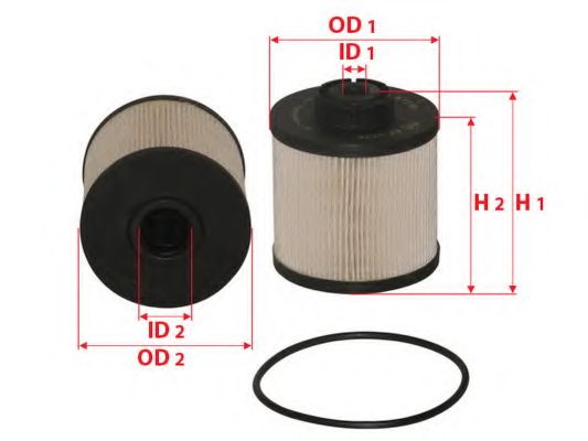 Топливный фильтр SAKURA  Automotive EF-2636