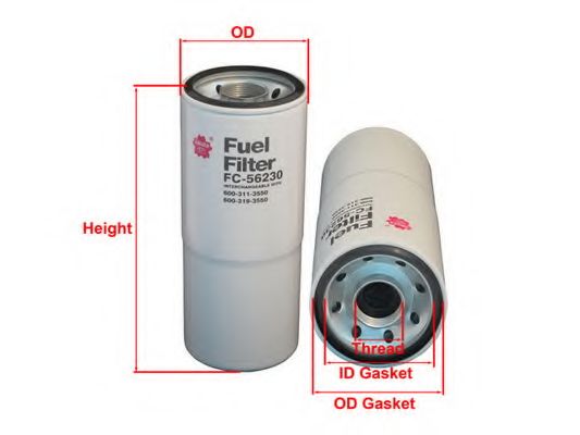 Топливный фильтр SAKURA  Automotive FC-56230