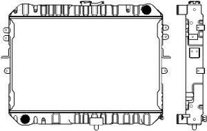 Радиатор, охлаждение двигателя SAKURA  Automotive 1161-0304