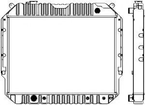 Радиатор, охлаждение двигателя SAKURA  Automotive 1161-0307