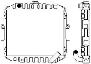 Радиатор, охлаждение двигателя SAKURA  Automotive 1321-0306
