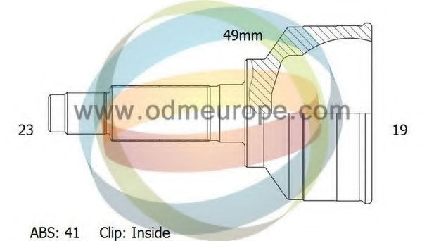 Шарнирный комплект, приводной вал ODM-MULTIPARTS 12-300721