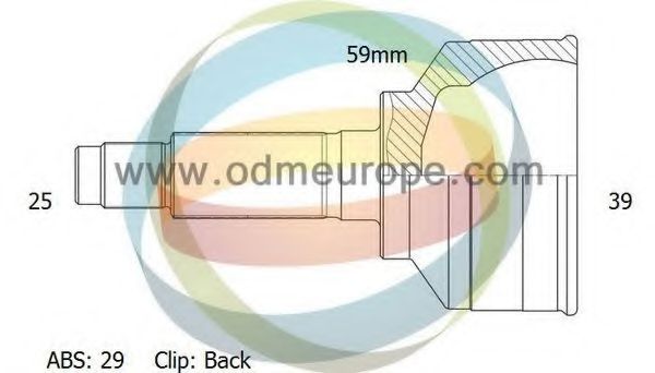 Шарнирный комплект, приводной вал ODM-MULTIPARTS 12-161377