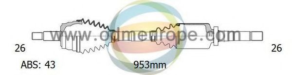 Приводной вал ODM-MULTIPARTS 18-152051