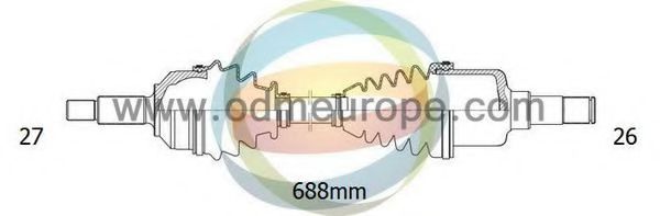 Приводной вал ODM-MULTIPARTS 18-291550