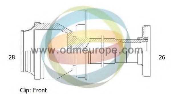 Шарнирный комплект, приводной вал ODM-MULTIPARTS 14-216089