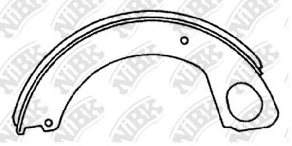 Комплект тормозных колодок, стояночная тормозная система NiBK FN6680