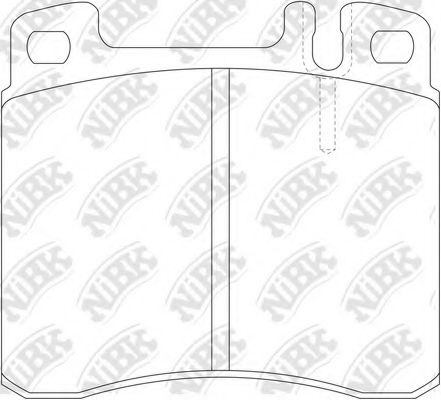Комплект тормозных колодок, дисковый тормоз NiBK PN0285