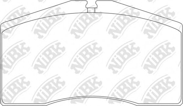 Комплект тормозных колодок, дисковый тормоз NiBK PN0328