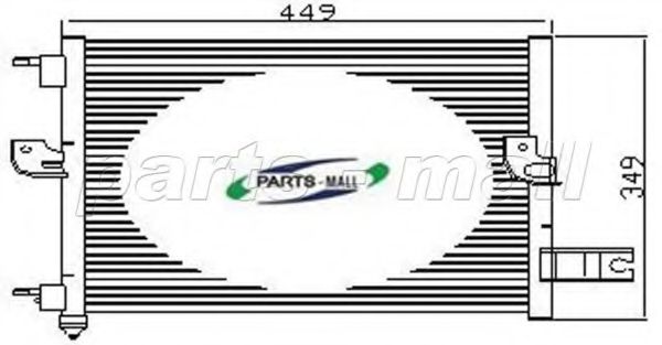 Конденсатор, кондиционер PARTS-MALL PXNCA-067